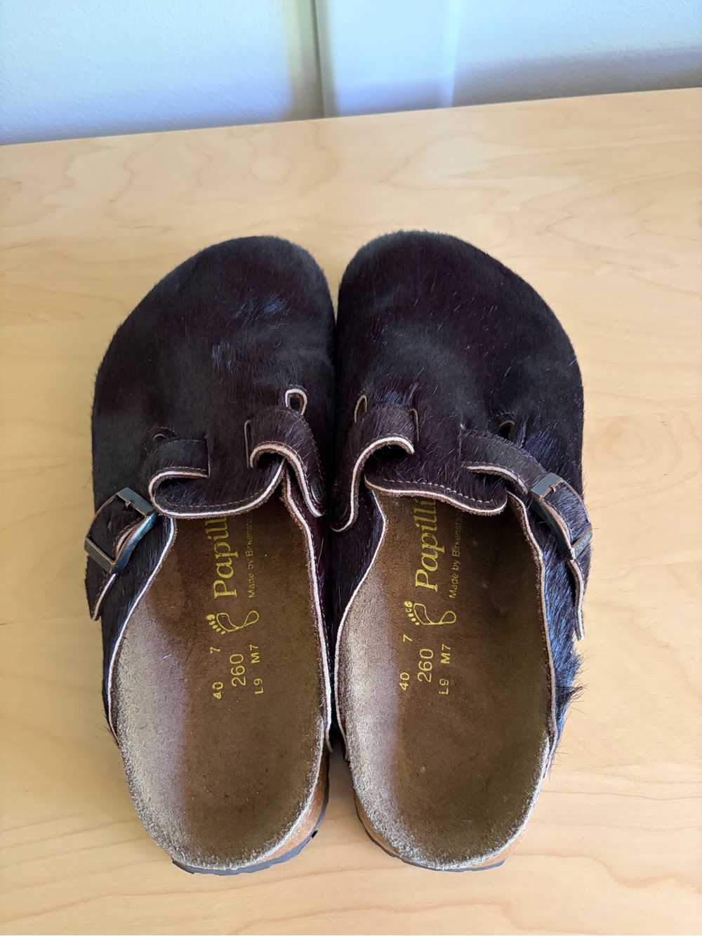 Birkenstock Papillio calf hair Boston clog 40 - Picture 2 of 4